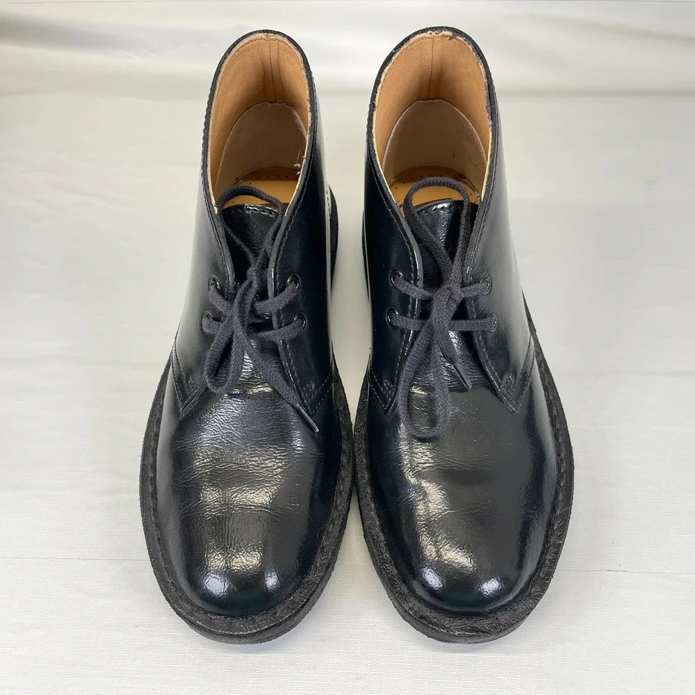 Clarks Originals Desert Boots Womens Size 6.5 M Black Leather Crepe Sole Shoes